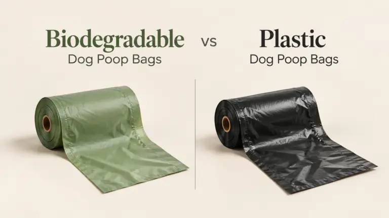 Biodegradable vs plastic dog poop bags comparison
