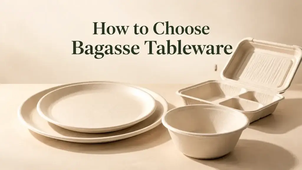 Bagasse plates, bowl, and compartment takeaway container for foodservice