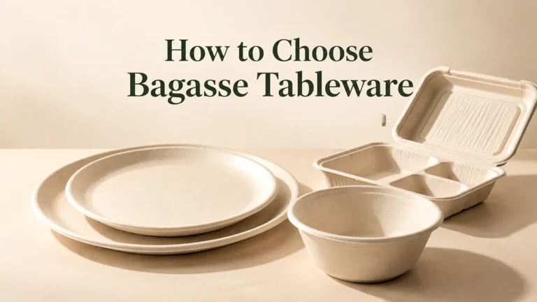 Bagasse plates, bowl, and compartment takeaway container for foodservice
