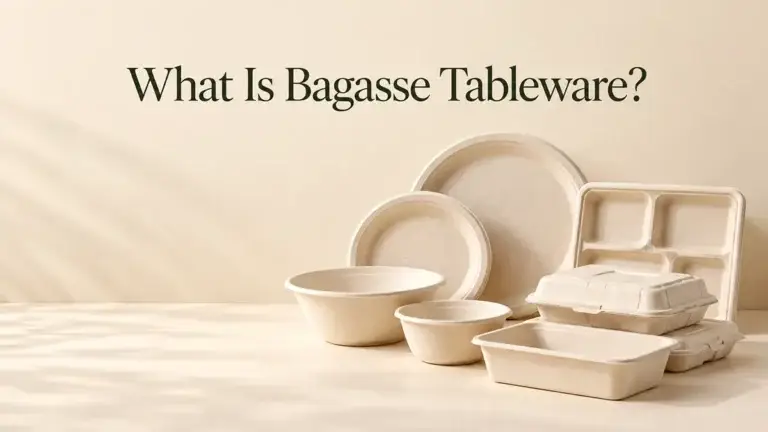 Bagasse tableware including molded fiber plates bowls trays and takeaway food containers